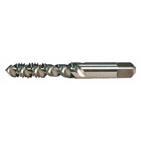 WIDIA Spiral Flute Tap, #12-24, Bottoming, UNC, 3 Flutes, Uncoated 16016