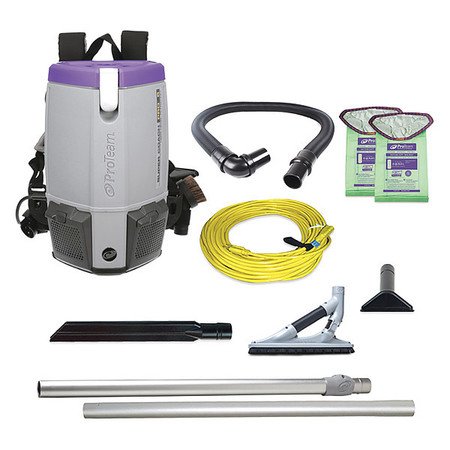PROTEAM Super Coach Pro 6, 6 qt. Backpack Vacuum w/ ProBlade Hard Surface Tool Kit 107534