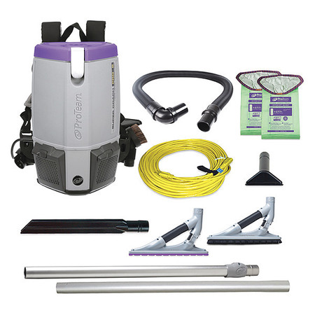 Proteam Super Coach Pro 6, 6 qt. Backpack Vacuum w/ ProBlade Hard Surface & Carpet Tool Kit 107535