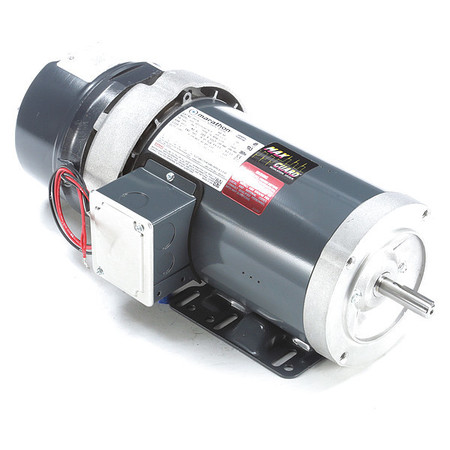 Marathon Motors Brake Motor, 3-Phase, 1-1/2 HP, 1725 rpm 056T17F15677