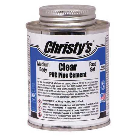 CHRISTYS Pipe Cement, Clear, 8 oz. RH-MCLV-HP-24