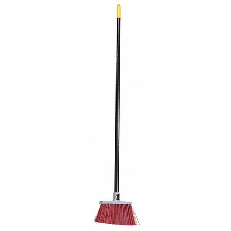 Quickie 11 1/2 in Sweep Face Broom, Stiff, Synthetic, Red 7576ZQK