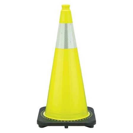 ZORO SELECT Traffic Cone, 7 lb., Lime Cone Color RS70032C-LIME3M6