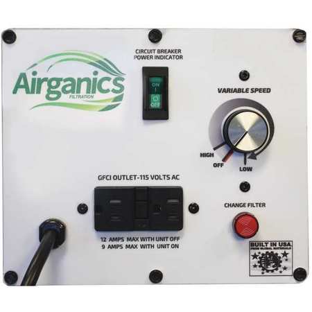 Airganics Filtration Negative Air Machine, 115V, 22" L GA800