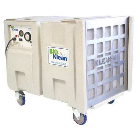 BIOKLEAN HEPA Negative Air Machine, 15 Amps, 31" H GK2000