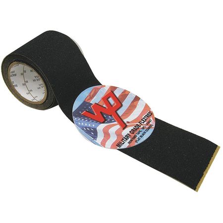 MILITARY GRADE FLEXTRED Antislip Tape, Polymer, Black, 4" W MG24.0460.BLA