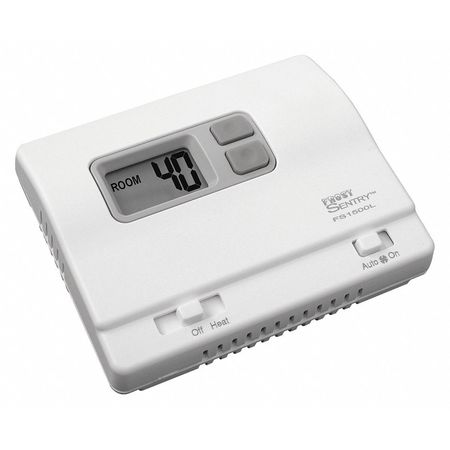 ICM Garage Thermostat, 1 H None C, Battery, 3V DC FS1500L