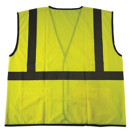 Condor High Visibility Vest, Yllw/Green, 4XL/5XL 53YN36