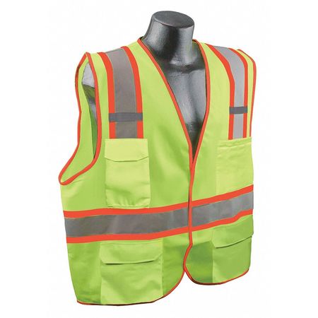 CONDOR High Visibility Vest, Yellow/Green, S/M 53YN65