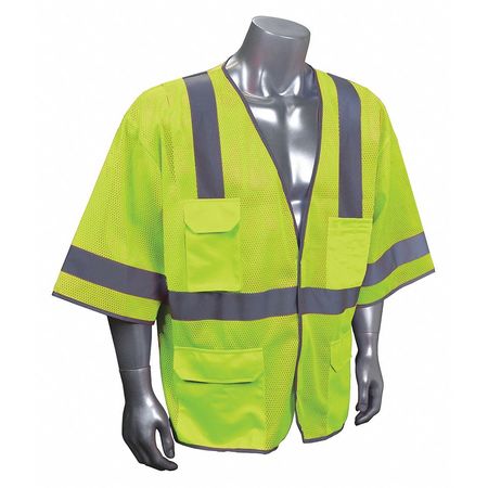 CONDOR High Visibility Vest, Yellow/Green, S/M 53YP06