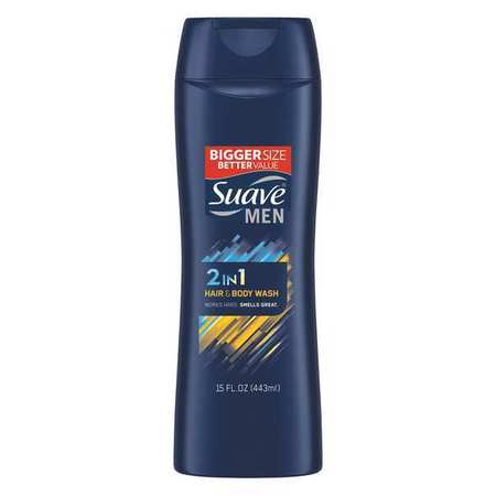 Suave Shampoo and Body Wash, Fresh, 15 oz., PK6 CB370218