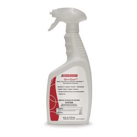 MICRO-SCIENTIFIC Healthcare Surface Disinfectant, 24 oz. Trigger Spray Bottle, Unscented NEMSI24SA