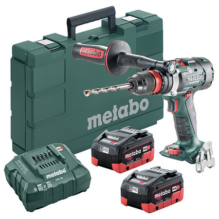 METABO 1/2 in, 18V DC Cordless Drill, Battery Included BS 18 LTX-3 BL I Quick 5.5Ah LiHD kit