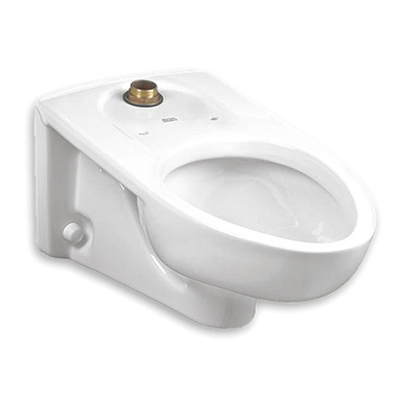 American Standard Afwall Milnium Flowise El wEc Bs, 1.1 to 1.6 gpf, Flushometer, Wall Mount, Elongated, White 3353.101.020