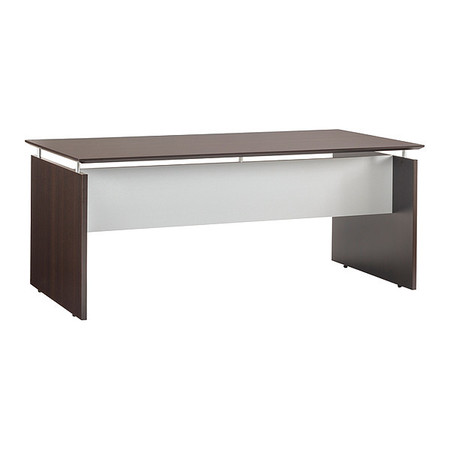 MAYLINE Straight Front Desk, 36" D, 72" W, 42-3/4" H, Mocha Laminate MNDS72LDC