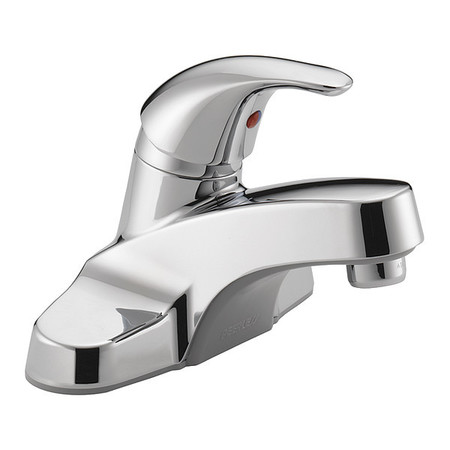 DELTA Single Handle 3-hole 4" installation Hole Centerset Lavatory Faucet, Chrome P131LF