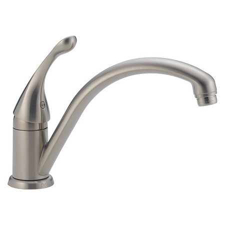 DELTA Single Hole Only Mount, Commercial 1 Hole Single, Handle Kitchen Faucet 141-SS-DST