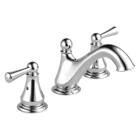 DELTA Dual Handle 6" to 16" Mount, 3-hole 6-16" installation Hole Widespread Lavatory Faucet, Chrome 35999LF