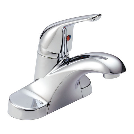 Delta Single Handle 4" Mount, 2 or 3-hole 4" installation Hole Centerset Lavatory Faucet, Chrome B501LF