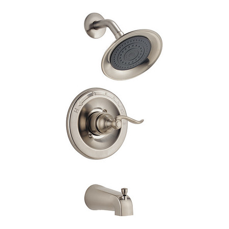 DELTA Tub and Shower Trim, Stainless, Wall BT14496-SS
