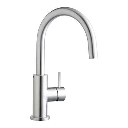 ELKAY Single Hole Only Mount, 1 Hole Faucet, Levr Satin SS, Satin Stainless Steel LK7921SSS