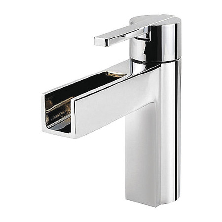 PFISTER Single Handle 4" Mount, 1  or 3 Hole Bathroom Faucet, Polished chrome LF-042-VGCC