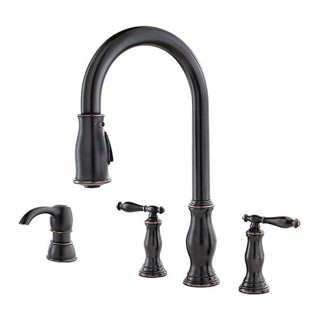 Pfister Residential 3 or 4 Hole Kitchen Faucet F-531-4HNY