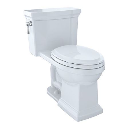 TOTO Toilet, 1.0 gpf, Tornado Flush, Floor Mount, Elongated, Cotton MS814224CUFG#01