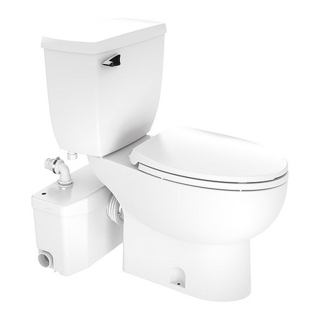 Saniflo Toilet, 1.28 gpf, Floor Mount, Elongated 002_087_005
