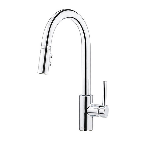 PFISTER Residential 1 or 3 Hole Kitchen Faucet, Pull-Down, 1-Handle, Chrome LG529-SAC