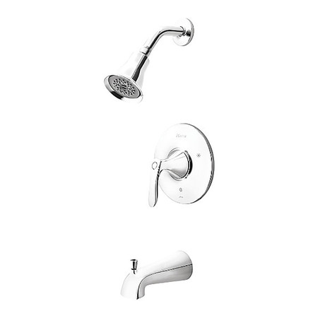 PFISTER Tub/Shower Trim, 1-Handle, Polished Chrome LG89-8WRC