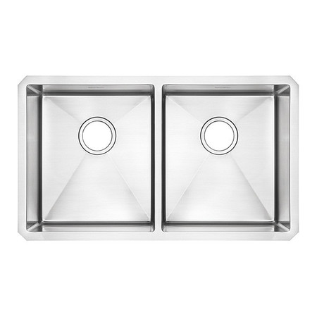 AMERICAN STANDARD Pekoe Db Undermt 18G Ss Sink, Undermount Mount, Stainless steel Finish 18DB.9291800.075