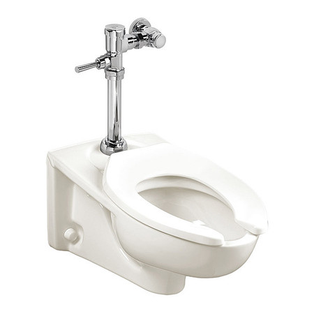 AMERICAN STANDARD AfWal Milnium 1.11.6GPF ElongBwlWh, 1.1 to 1.6 gpf, Flushometer, Wall Mount, Elongated, White 2257.101.020