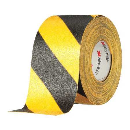 3M Antislip Tape, Mineral Coated, Blck/Yellow 613