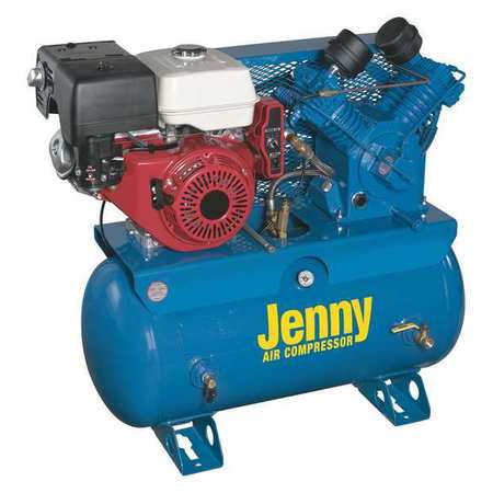 JENNY Air Compressor, 2 Stages, 13.0 HP, 23.4 cfm W13HGB-30T