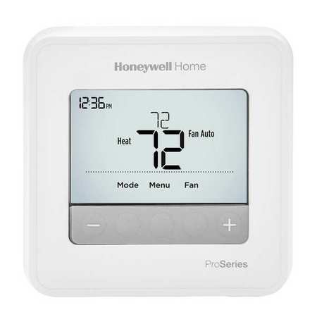 Honeywell Home Programmable Thermostat, 7, 5-2, 5-1-1 Programs, 1 H 1 C, Wall Mount, Hardwired/Battery, 20/30VAC TH4110U2005/U