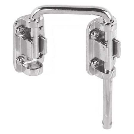 Primeline Tools Sliding Door Loop Lock, 1-7/16 in., Diecast Construction, Nickel Plated (Single Pack) S 4378