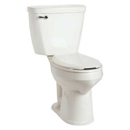 Mansfield Tank Toilet, 1.6 gpf, Gravity Fed Single Flush, Floor Mount, Elongated, White 1384.1386.WHT