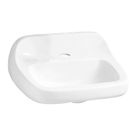 MANSFIELD Lavatory Sink, White, Commercial, Manual 2018HBNS-1