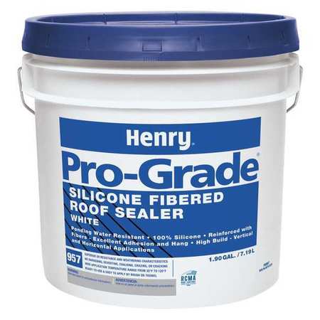 HENRY Roofing Sealant, 2 gal, Pail, White PG957W120