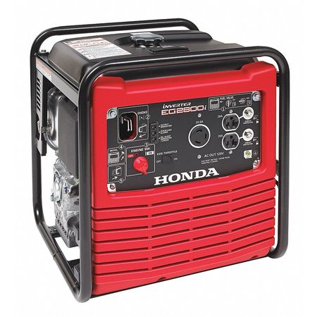 Honda Portable Inverter Generator, 2500 Rated, 2800 Surge, 23.3 A EG2800IXA