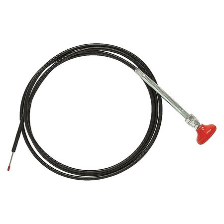 BUYERS PRODUCTS Valve Control Cable, 120" L, SS, Black R38D6X10