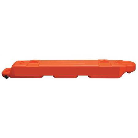 ZORO SELECT Airport Barricade, Plastic, 10 in H, 96 in L, 10 in W, Orange AB96-O