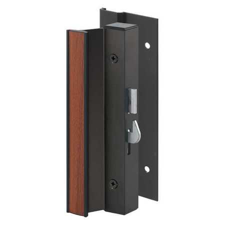 PRIMELINE TOOLS Black Aluminum, Sliding Door Handle Set with Hook Lock (Single Pack) C 1003