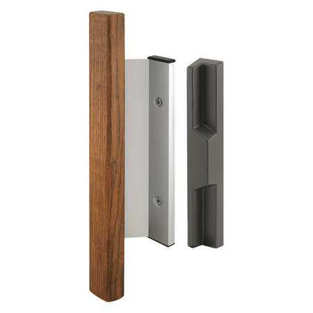 PRIMELINE TOOLS Diecast Aluminum, Sliding Door Handle Set with Hard Wood Handle (Single Pack) C 1019