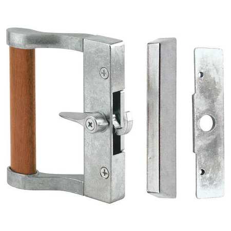 Primeline Tools Gray Finish Sliding Door Handle Set, for Fullview Doors (Single Pack) C 1023