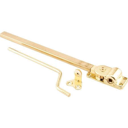 PRIMELINE TOOLS 10-3/4 in. Brass Plated Reversible Casement Window Operator, for Parlyn Windows (Single Pack) H 3687