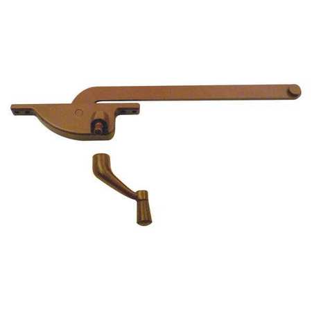 PRIMELINE TOOLS 9 in., Bronze Diecast, Casement Operator, Left Hand, Teardrop Type (Single Pack) H 3505