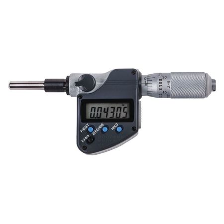 MITUTOYO Digital Micrometer Head, Steel, IP65 350-357-30