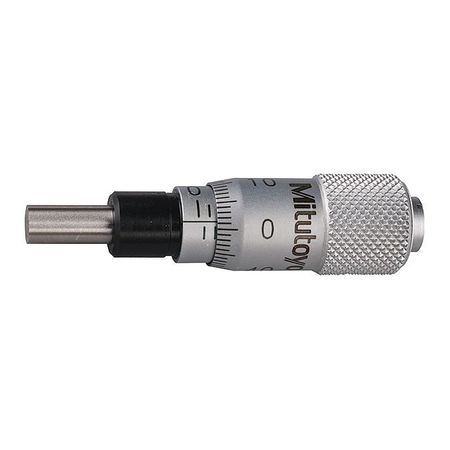 MITUTOYO Micrometer Head, 0 to 6.5mm Range, Steel 148-201